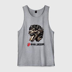 Майка мужская хлопок Mick Jagger - stylization, цвет: меланж