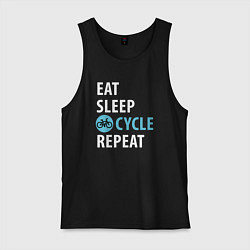 Мужская майка Еда сон велик