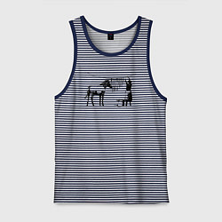 Мужская майка Banksy zebra