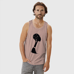 Майка мужская хлопок Woman Africa, цвет: пыльно-розовый — фото 2