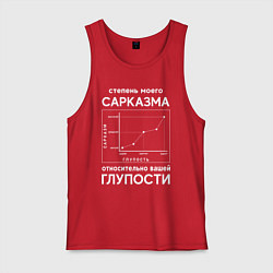 Мужская майка График сарказма