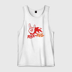 Мужская майка Rock and roll fire