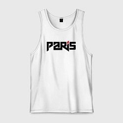 Майка мужская хлопок City Paris, цвет: белый