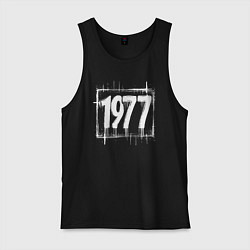 Мужская майка 1977 год белой краской