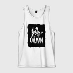 Мужская майка Нефтяник с буровой установкой