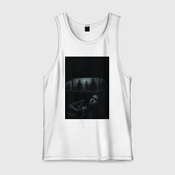 Мужская майка Девушка прячется в машине ужасы триллер