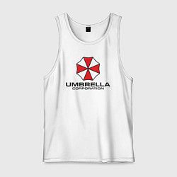 Майка мужская хлопок Корпорация Umbrella, цвет: белый