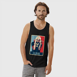 Майка мужская хлопок Lil Durk, цвет: черный — фото 2