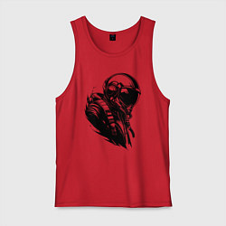 Майка мужская хлопок Эпичный авиатор, цвет: красный