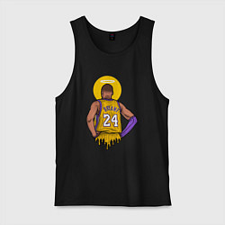 Майка мужская хлопок Kobe Bryant angel, цвет: черный