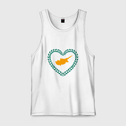 Мужская майка Кипр в сердце