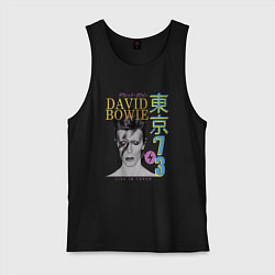 Майка мужская хлопок David Bowie - Live in Tokyo 73, цвет: черный