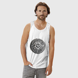 Майка мужская хлопок Путешествие в Венгрию, цвет: белый — фото 2