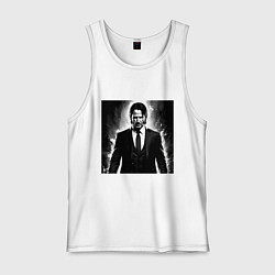 Майка мужская хлопок Киану, цвет: белый