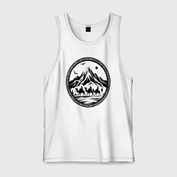 Мужская майка Караван у подножия гор