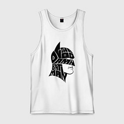 Майка мужская хлопок The god damn Batman, цвет: белый