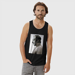 Майка мужская хлопок Пила, цвет: черный — фото 2