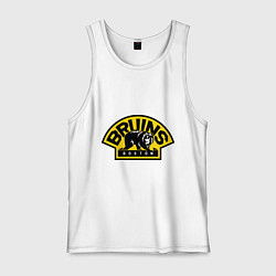 Майка мужская хлопок HC Boston Bruins Label, цвет: белый