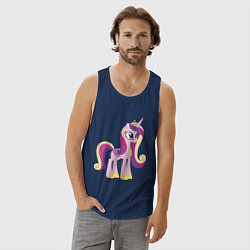 Майка мужская хлопок Принцесса Каденс, цвет: тёмно-синий — фото 2