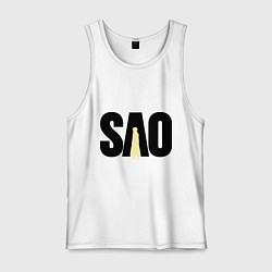 Майка мужская хлопок SAO, цвет: белый