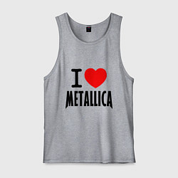 Мужская майка I love Metallica