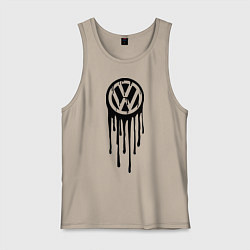 Майка мужская хлопок Volkswagen, цвет: миндальный