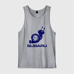Майка мужская хлопок Subaru, цвет: меланж