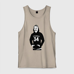 Майка мужская хлопок Stalingrad 34, цвет: миндальный