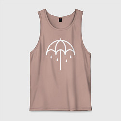 Майка мужская хлопок BMTH Symbol, цвет: пыльно-розовый
