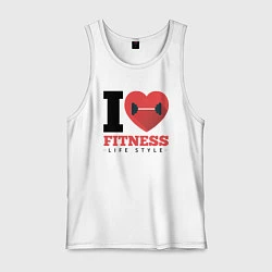 Мужская майка I love Fitness