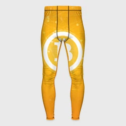 Тайтсы мужские Bitcoin Orange, цвет: 3D-принт
