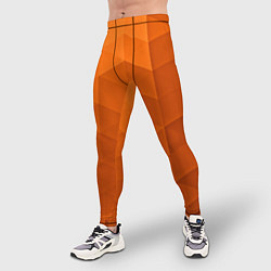 Тайтсы мужские Orange abstraction, цвет: 3D-принт — фото 2