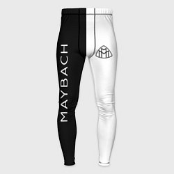 Тайтсы мужские Maybach: B&W, цвет: 3D-принт