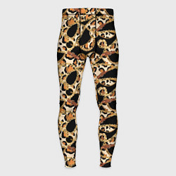 Тайтсы мужские Versace Леопардовая текстура, цвет: 3D-принт