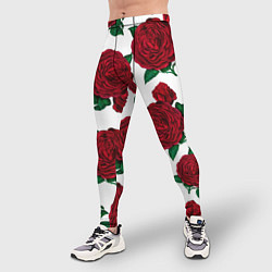 Тайтсы мужские Винтажные розы, цвет: 3D-принт — фото 2