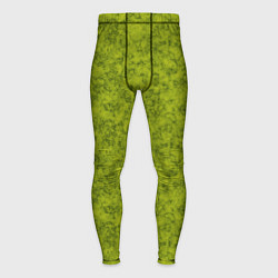 Тайтсы мужские Зеленый мраморный узор, цвет: 3D-принт