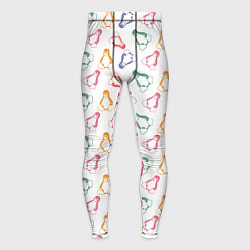 Тайтсы мужские Linux Ядро Пингвин, цвет: 3D-принт