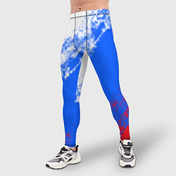 Тайтсы мужские Флаг РФ триколор, цвет: 3D-принт — фото 2