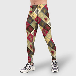 Тайтсы мужские Multicolor Sigil Pattern, цвет: 3D-принт — фото 2