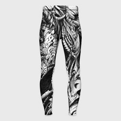 Тайтсы мужские Трэш, цвет: 3D-принт