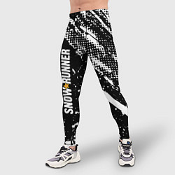 Тайтсы мужские SnowRunner Logo, цвет: 3D-принт — фото 2