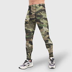 Тайтсы мужские Именной камуфляж Толян, цвет: 3D-принт — фото 2