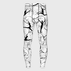 Тайтсы мужские Воздушная акробатика Паттерн, цвет: 3D-принт