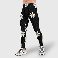 Тайтсы мужские Daisies Ромашки, цвет: 3D-принт — фото 2