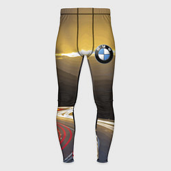 Тайтсы мужские BMW Night route, цвет: 3D-принт