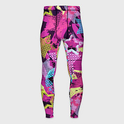 Мужские тайтсы Star Colorful Pattern Fashion Neon