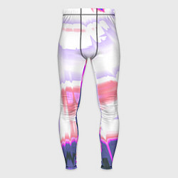 Тайтсы мужские Тай-дай Абстракция Tie-Dye, цвет: 3D-принт
