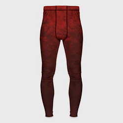 Тайтсы мужские Мраморный красно-черный градиент, цвет: 3D-принт