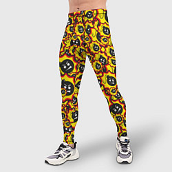 Тайтсы мужские Serious Sam logo pattern, цвет: 3D-принт — фото 2