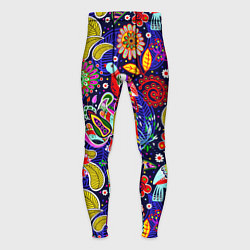 Тайтсы мужские Multicolored floral patterns, цвет: 3D-принт